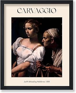 Poster Master Caravaggio Poster - Judith Beheading Holofernes Print - Baroque Art - Italian Art - Biblical Art - Religious Christian Art - Classic Living Room or Office Decor - 8x10 UNFRAMED Wall Art