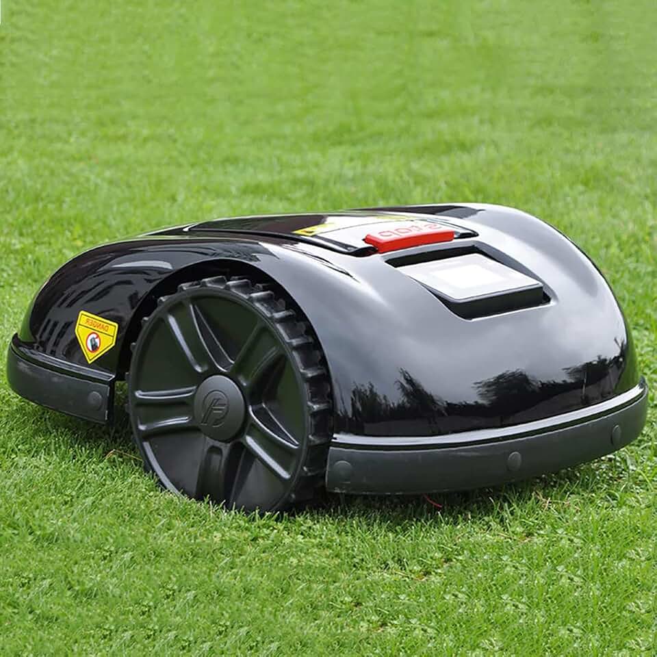 Robot Lawnmower, Auto Charging Intelligent Robotic for Lawns up to 1300m2, 28cm Cut Width & 2.5-5.5cm Cutting Heights, APP WiFi Control, Theft Protection,