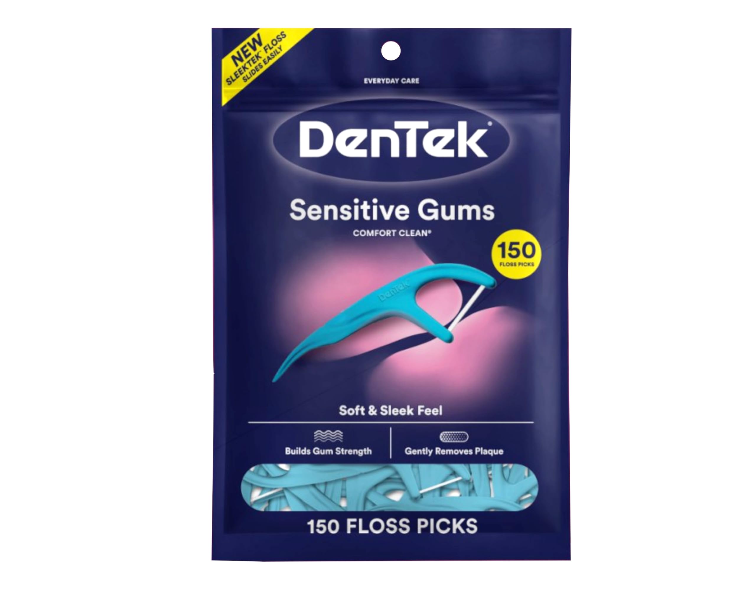 dentek comfort clean floss picks fresh mint 150 each
