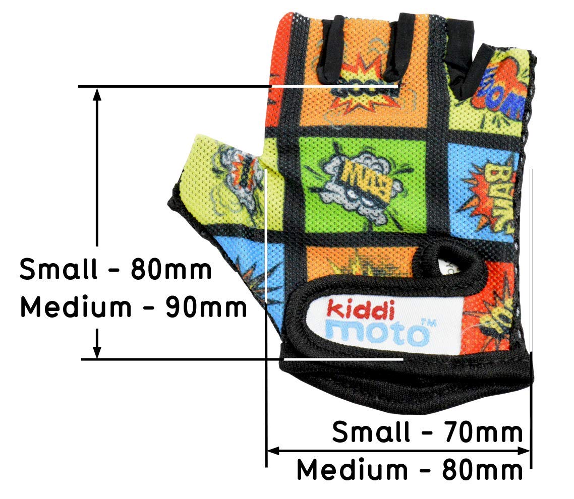 Kiddimoto - Gants Vélo pour Enfant de 2 à 8 ans, parfaits pour les Sports de Plein air, le Cyclisme, la Trottinette