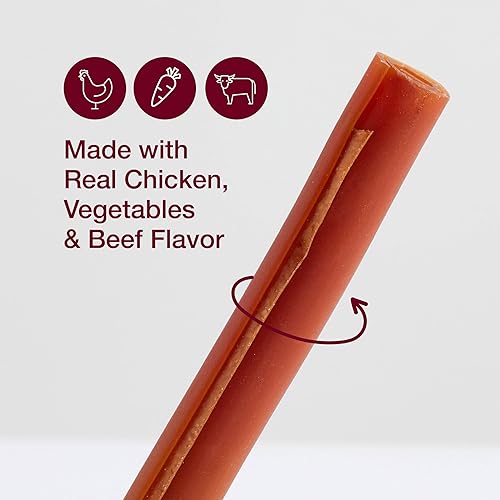 Miniatura 3 de SmartBones - SmartSticks con carne de vacuno real, 10 unidades, masticables sin piel para perros