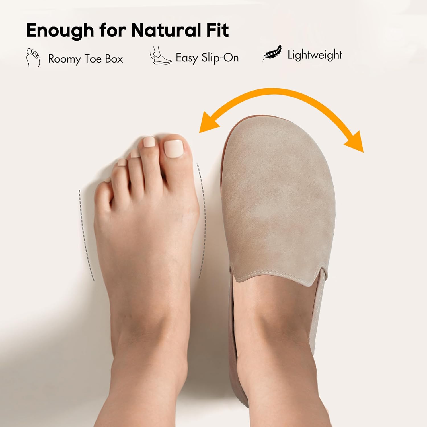 Women Slip-On Barefoot Shoe Comfortable Dress Shoes Loafers - Image 4