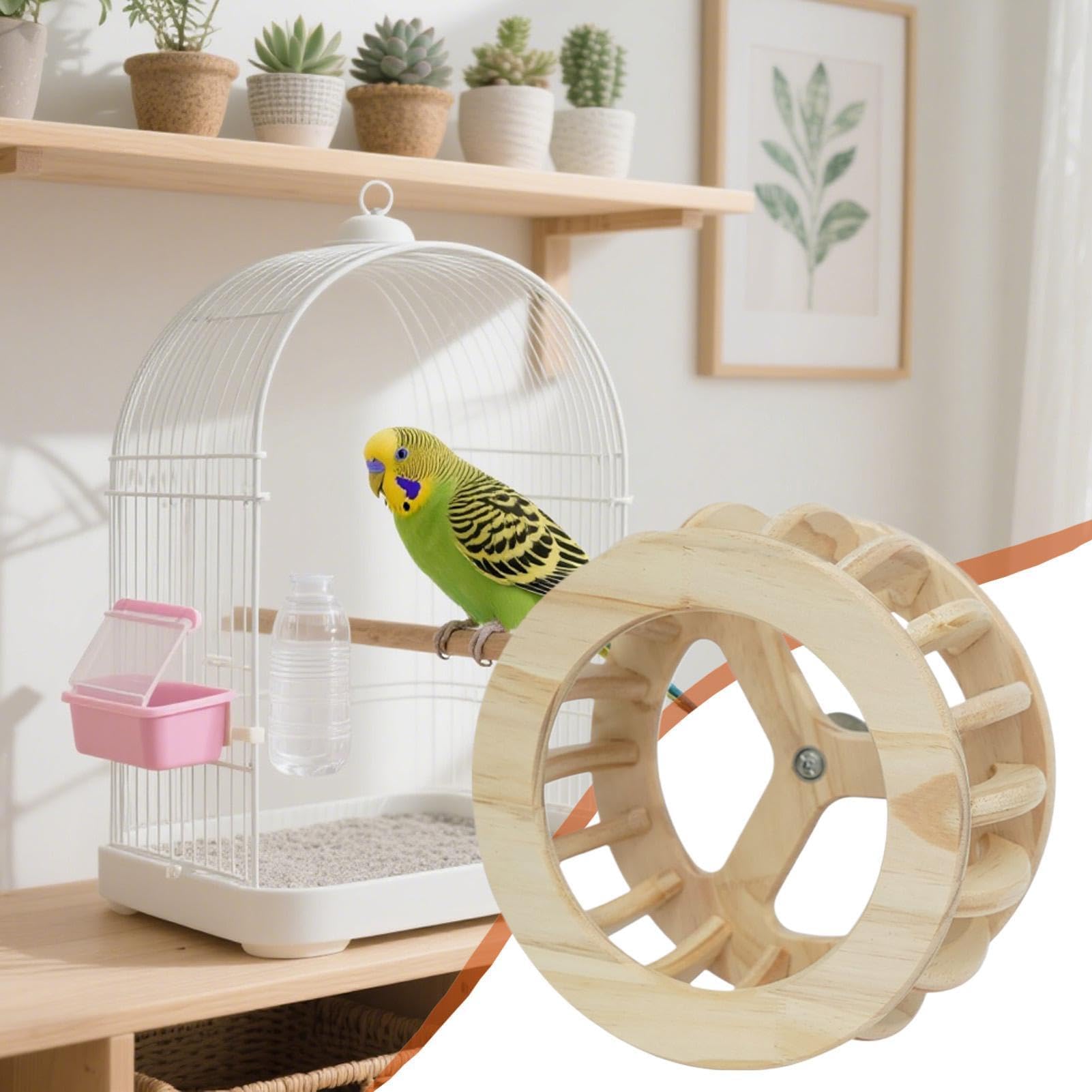 Giocattolo per gabbia per uccelli, in legno, per pappagalli africani, ara, cacatua, piccioncini, canarini, conuri, parrocchetti, calopsitte, stimolanti l'attività e il gioco degli uccelli