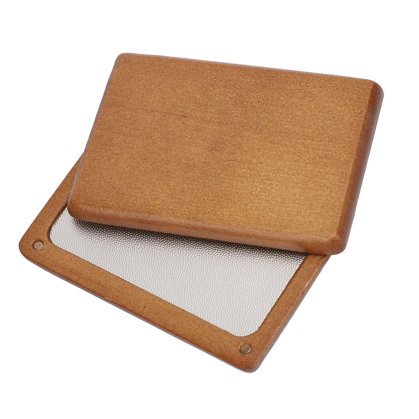 RiToEasysports Lijadora de Punta para Taco de Billar, Cuchillas de Lijado Profesionales de Acero Inoxidable con Carcasa de Madera para Accesorios de Taco de Billar y Equipo de Palo