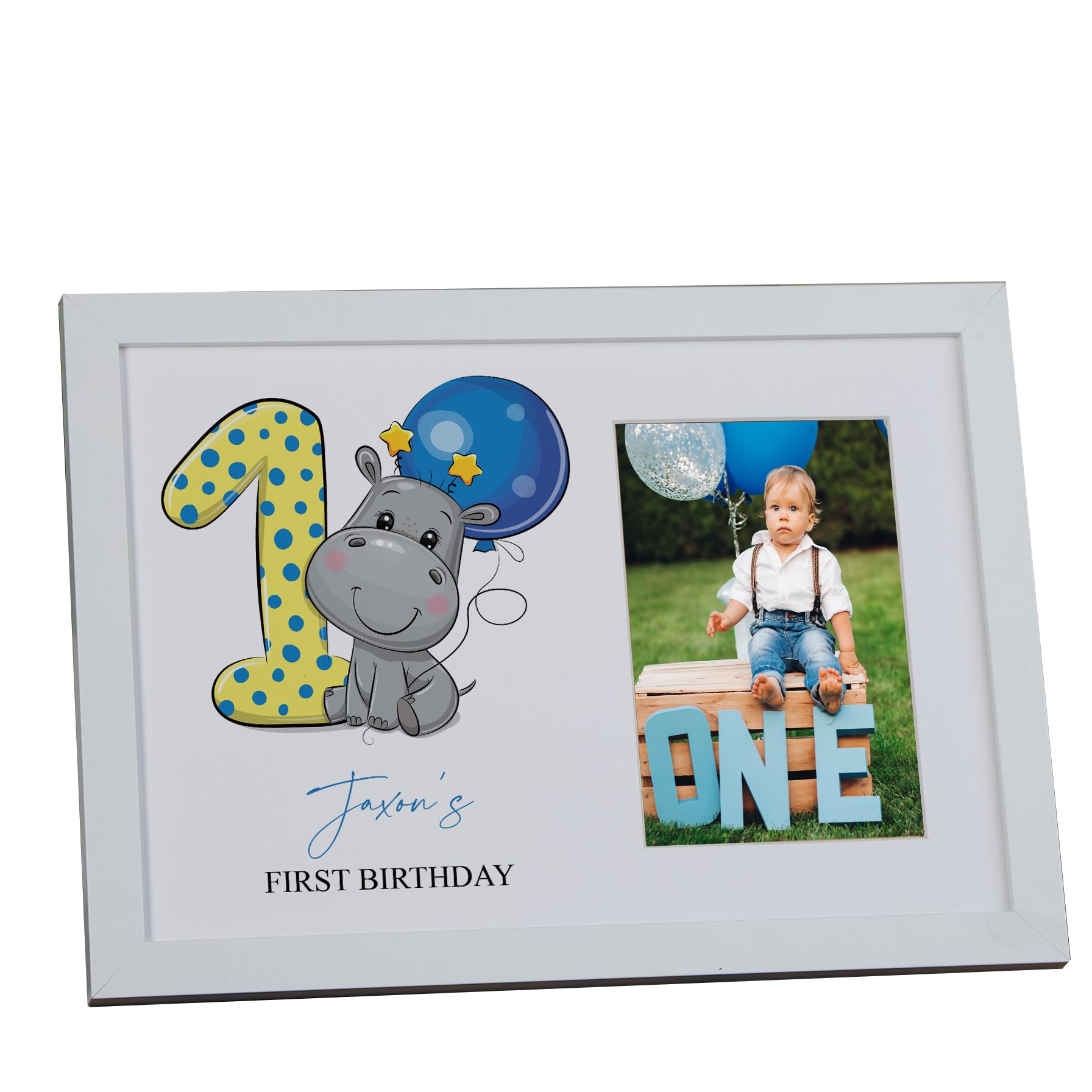 Personalised Baby boy 1st Birthday Photo Frame Keepsake Gift