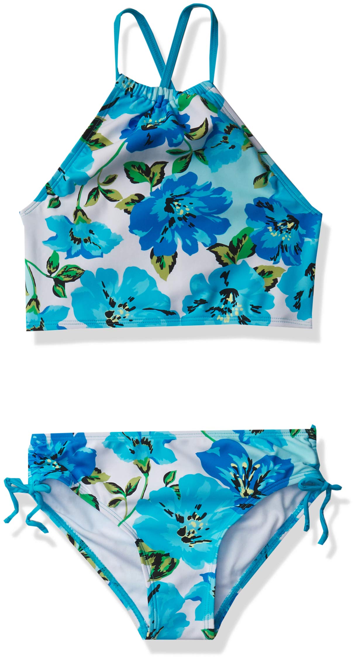 Kanu Surf Girls Daisy UPF 50 Beach Sport Halter Tankini 2-Piece Swimsuit