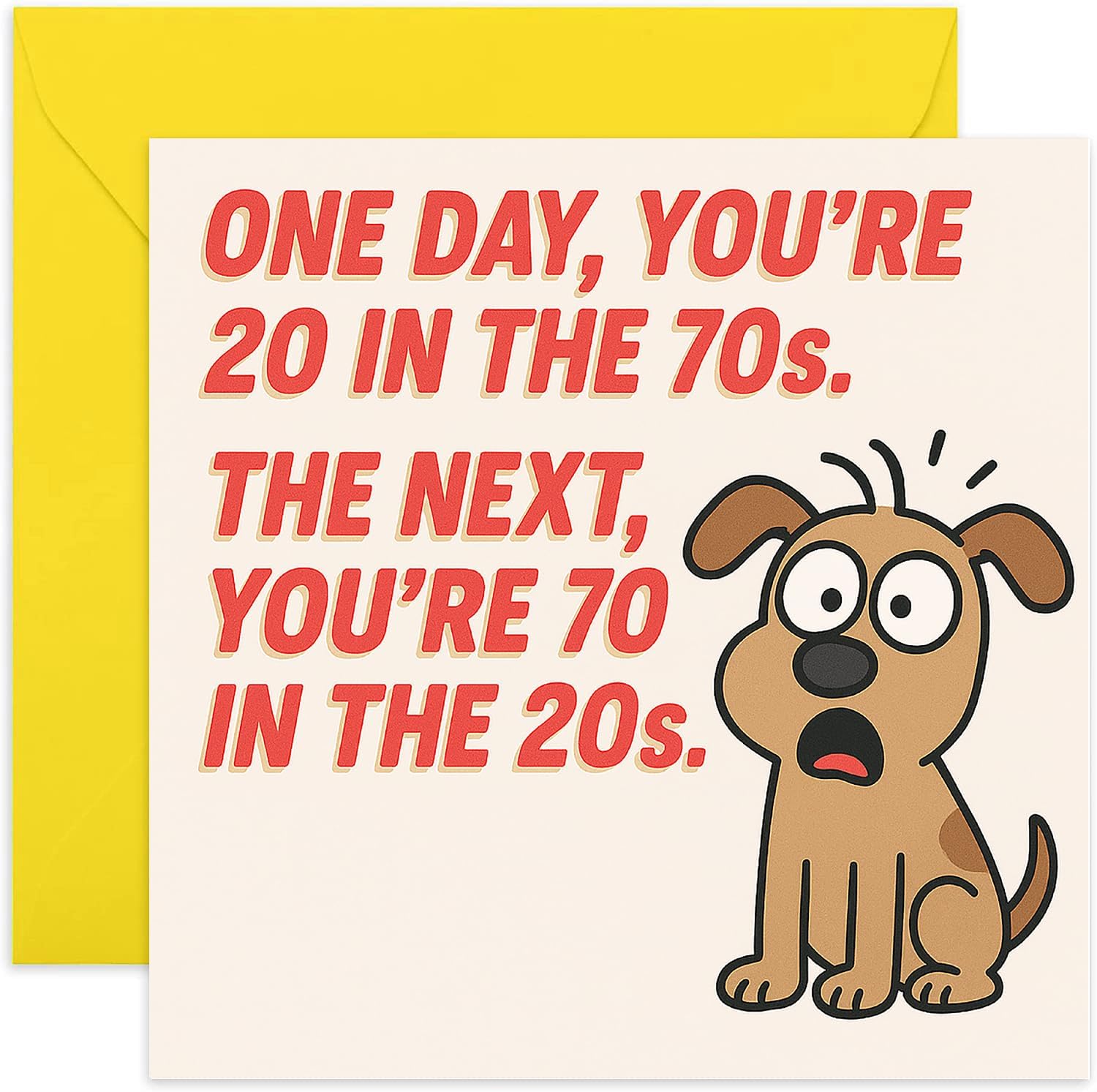 Funny 70th Birthday Card – 18 With 52 Years Experience Joke - View #2