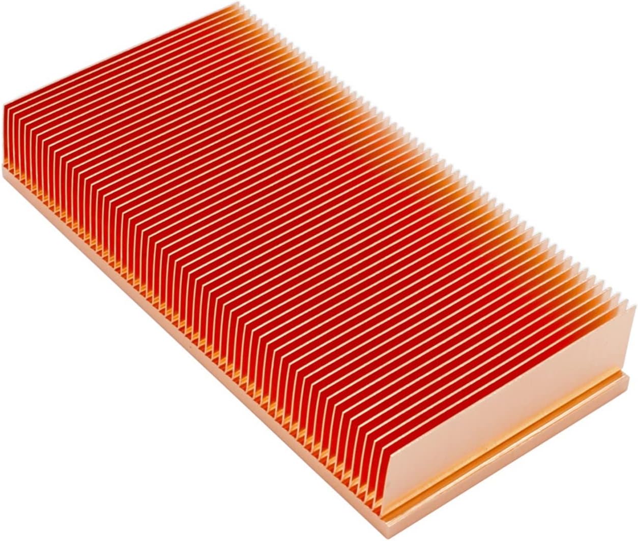 C'EsTBon LINGFE 120x60x20mm Copper Heatsink Skiving Fin Heat Sink Cooling Radiator Compatible for Electronic Chip LED Heat Dissipation Joyous