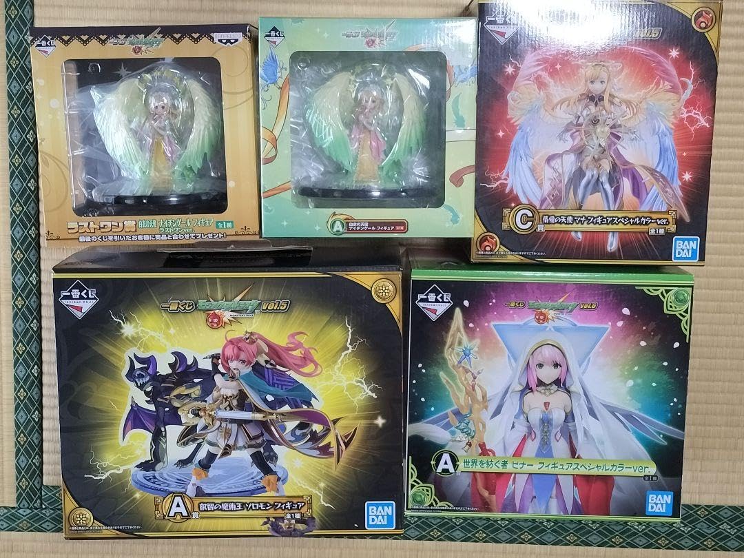 一番くじ モンスト フィギュア ソロモン マナ ビナー ナイチンゲール