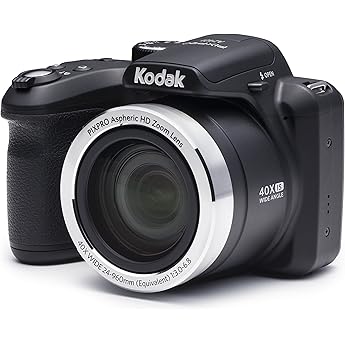 Kodak AZ401BK Point & Shoot Digital Camera with 3 LCD Black