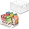 iDesign Stackable Clear Plastic Bin - Kitchen Organizers and Storage for Fridge and Pantry, 2-Pack