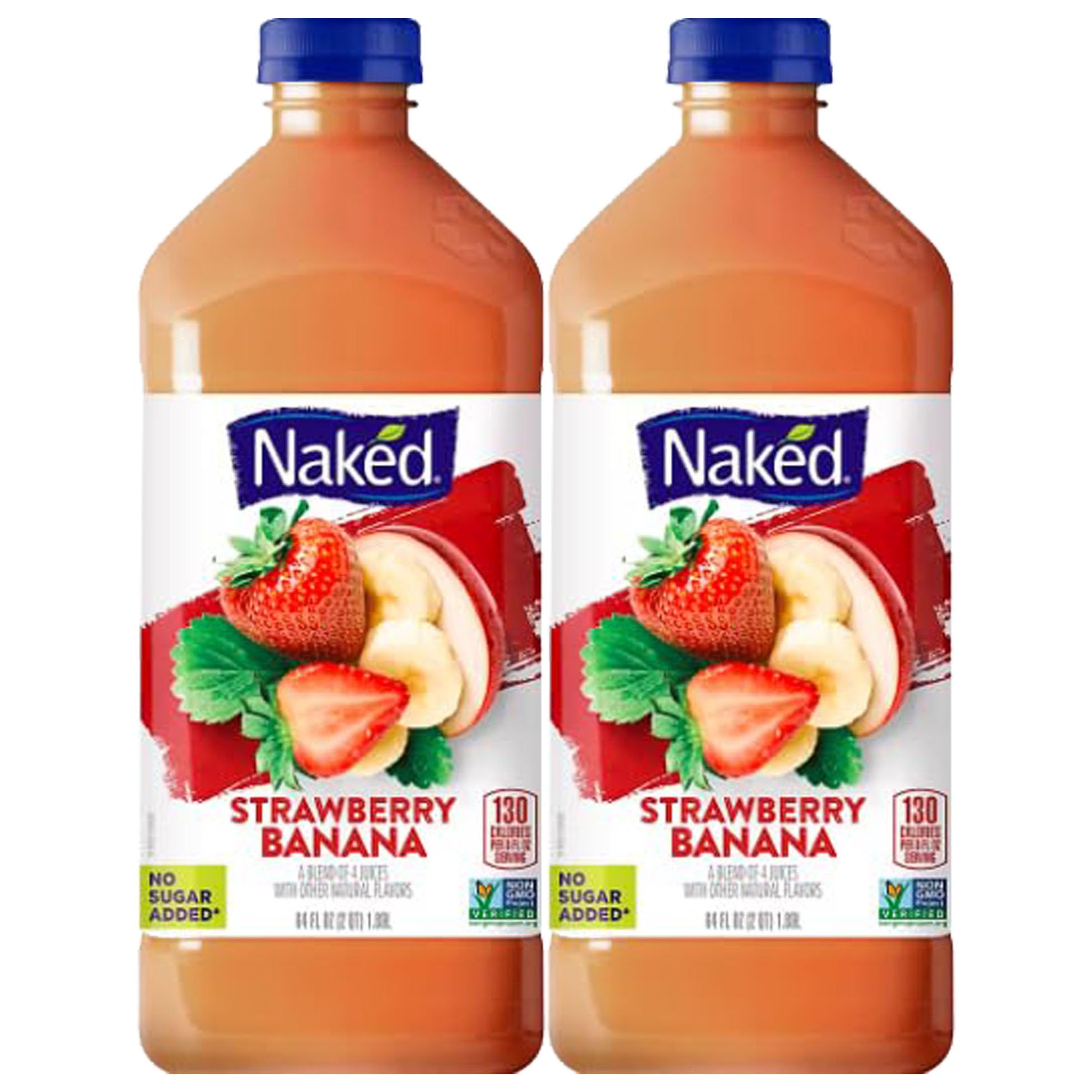 Naked Strawberry Banana Fruit Smoothie, (64 oz, 2 pk)