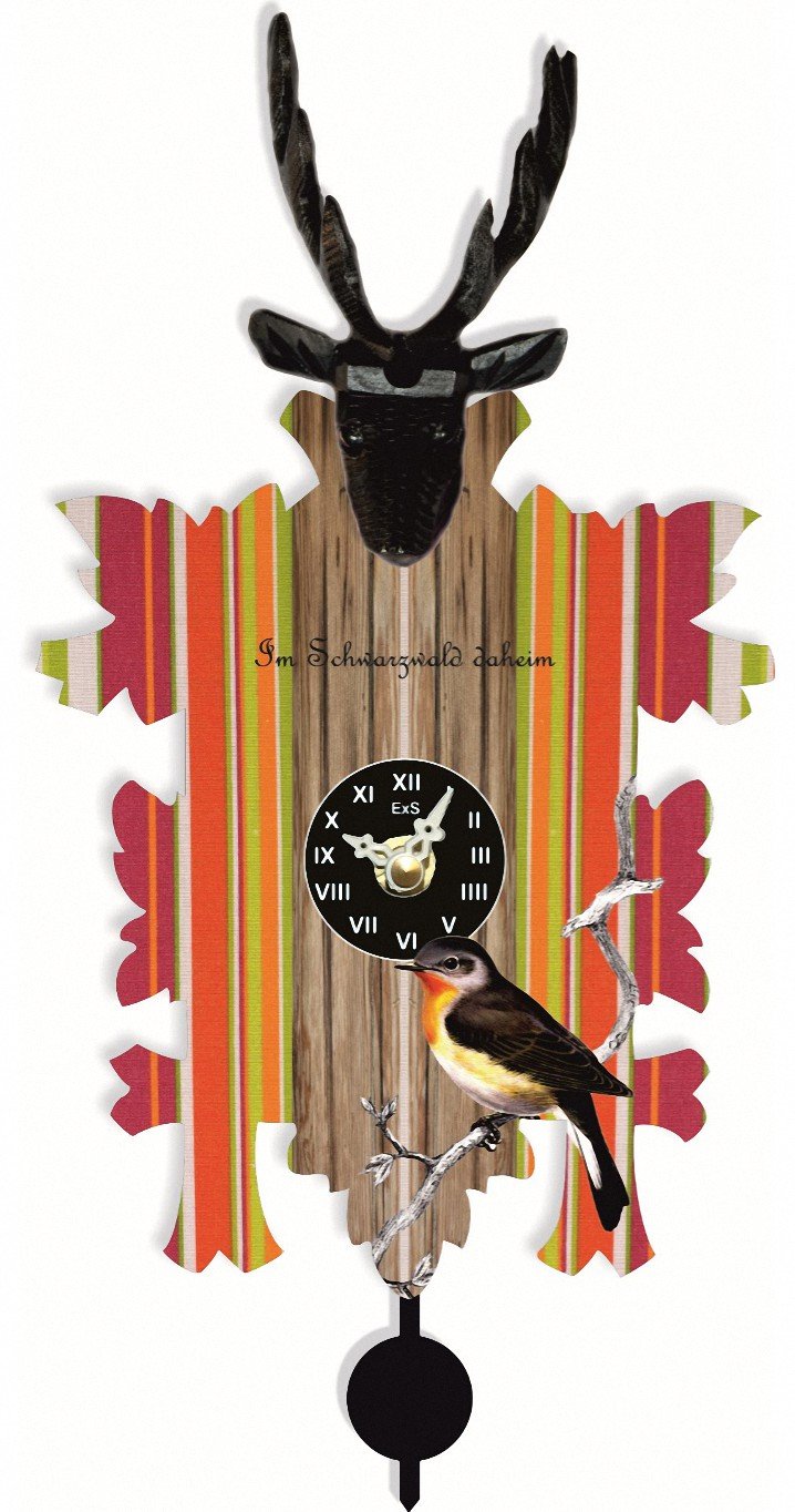 Reloj de cuco miniatura Trenkle Kuckulino Selva Negra cuarzo decorativo para pared