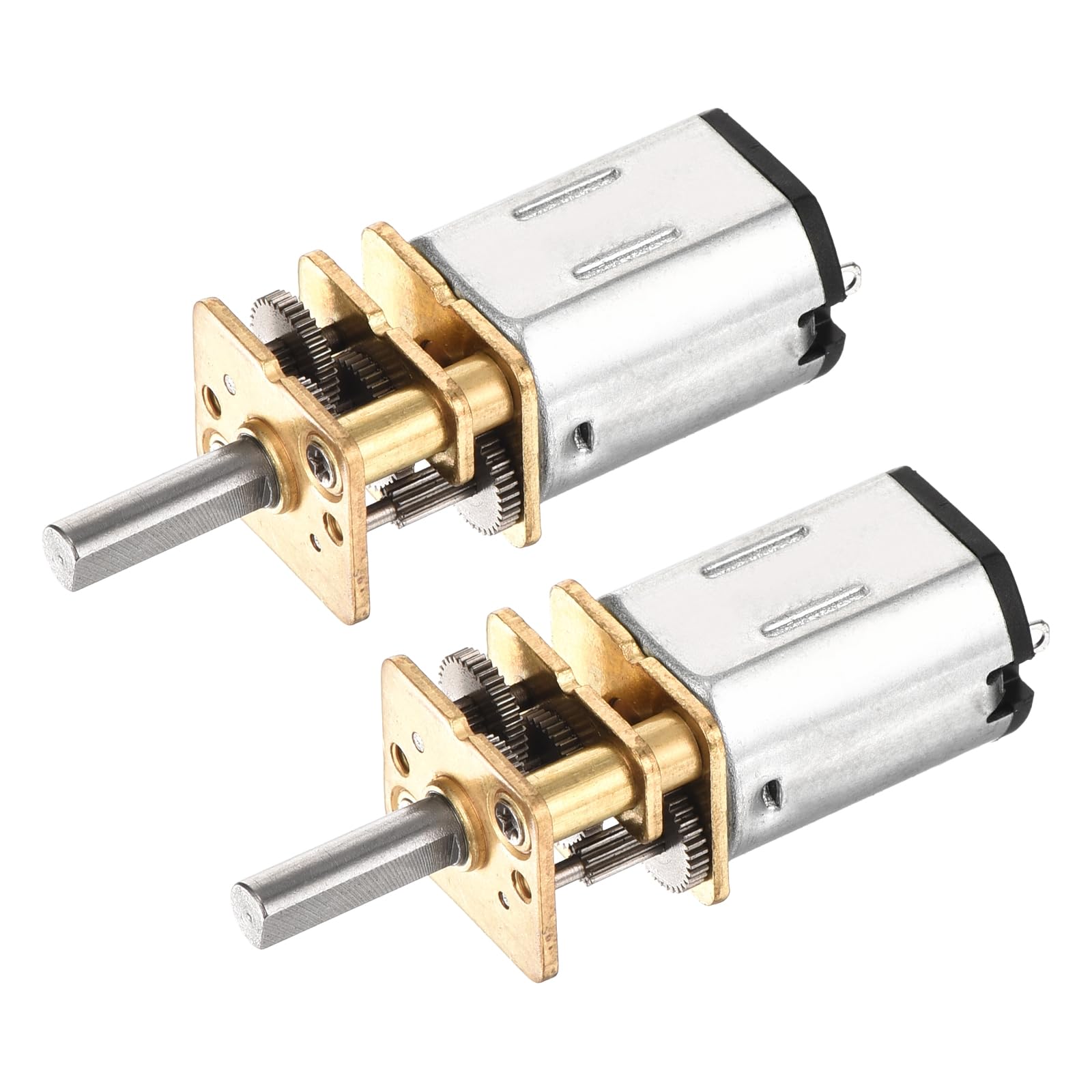 DMiotech 2Pcs 3V 100RPM Rated Torque 1.8 Output Shaft Length 10mm Micro DC Speed Reduction Motor Mini Metal Gearbox Motor for RC Car Robot Model DIY RC Toys Engine