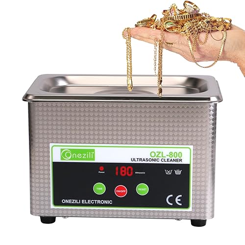 Limpiador ultrasónico profesional, máquina limpiadora ultrasónica inteligente de joyas con temporizador digital para limpiar joyas, gafas,