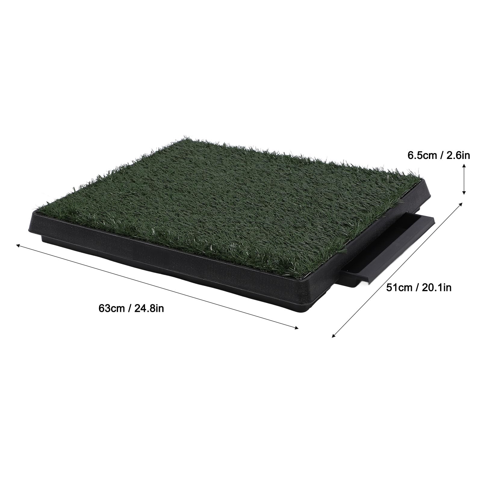 KIMISS Bandeja para Orinal para Perros de Césped Artificial, Almohadilla Grande Reutilizable para Orinar para Interiores
