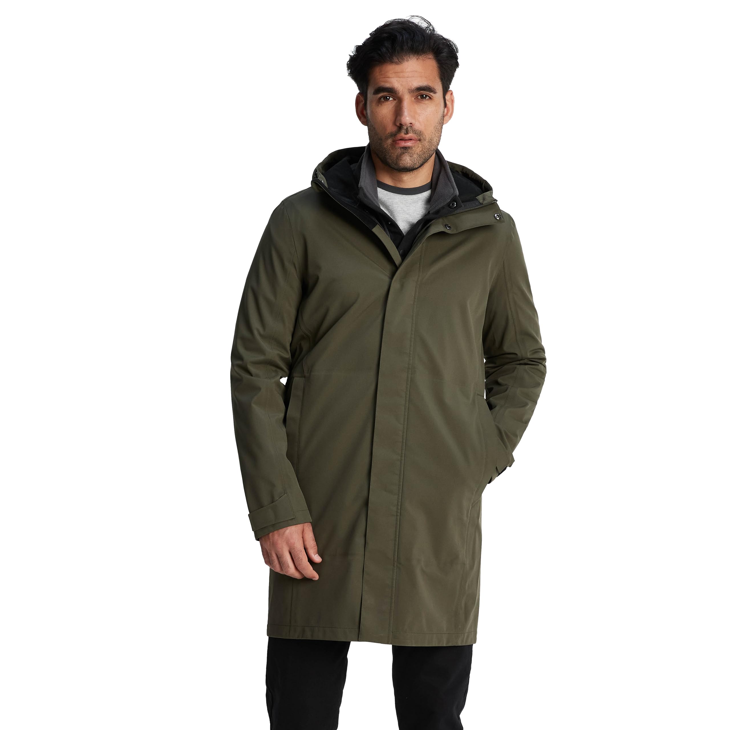 TOG24 Men's Waterproof Jacket - Dark Green - XL