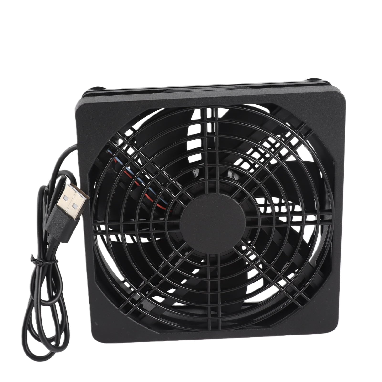 Ventilador de caja de computadora de 2 piezas, ventilador de enfriamiento silencioso ultra silencioso de 5 V, ventiladores de caja de ventilador enfriador de PC USB, disipación de calor silenciosa, ad