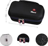 Vista 6 de Mchoi Estuche rígido de transporte adecuado para altavoces Bluetooth Marshall Emberton y Emberton II, altavoces Bluetooth solo funda protectora