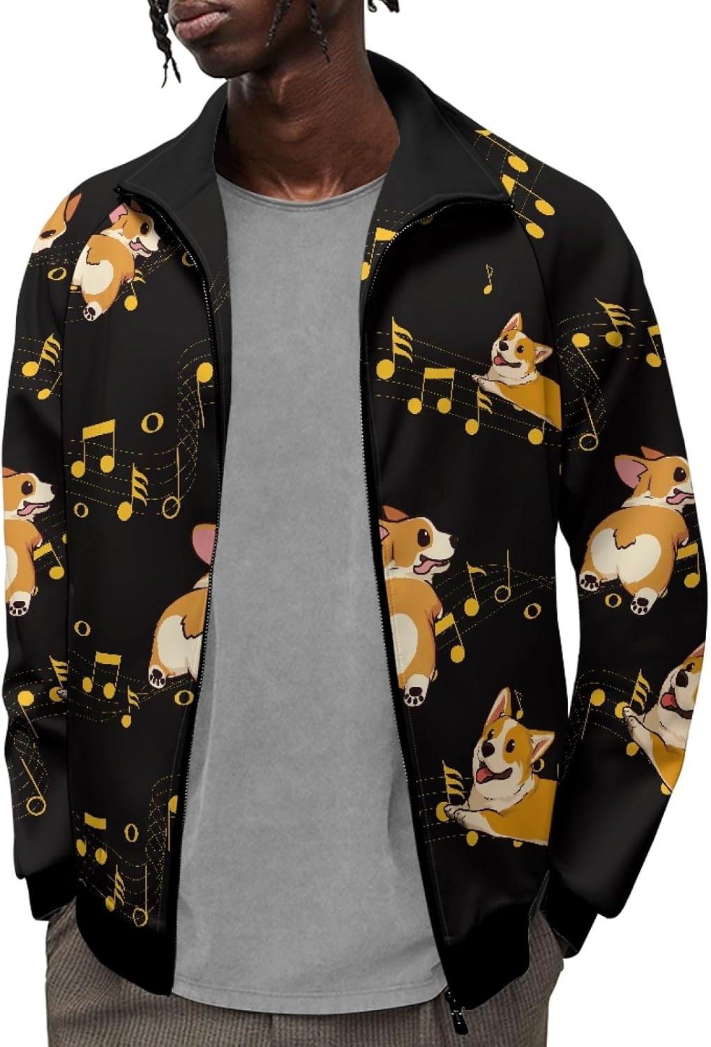 Forchrinse American Flag Track Jackets for Men Zip up Collar Light Jackets Patriotic Sweatshirts Big Tall Training Jackets