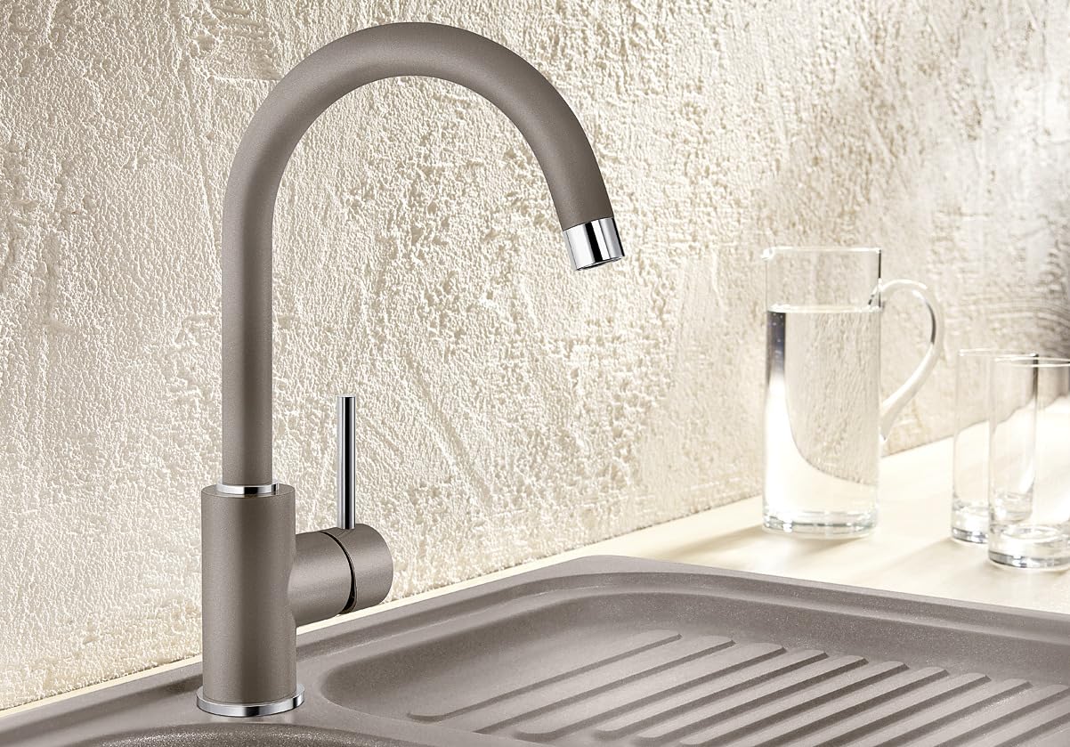 BLANCO MIDA grigio vulcanico | alta pressione | antiriflusso | cartuccia ceramica | qualità sicura dell'acqua e risparmio idrico
