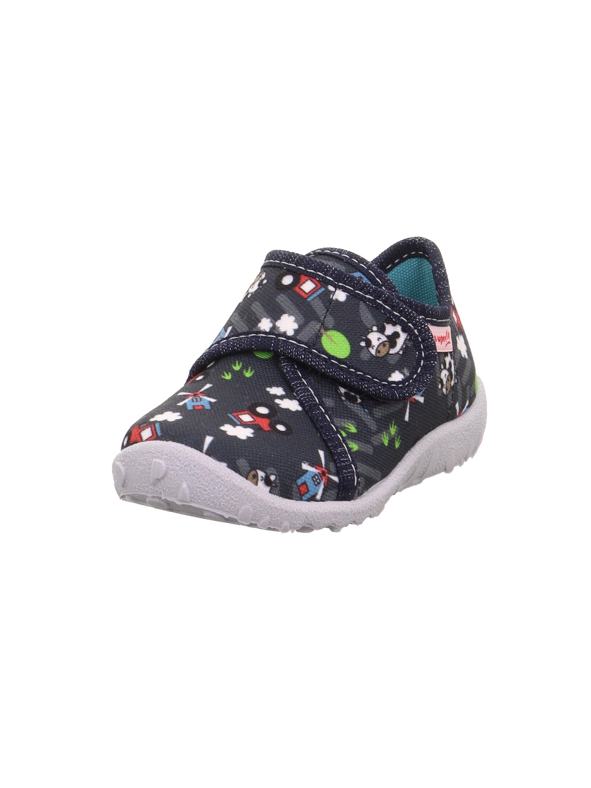 Superfit SPOTTY 1-009246 Boys' Slippers, Blue Multicoloured 8170, 18 EU