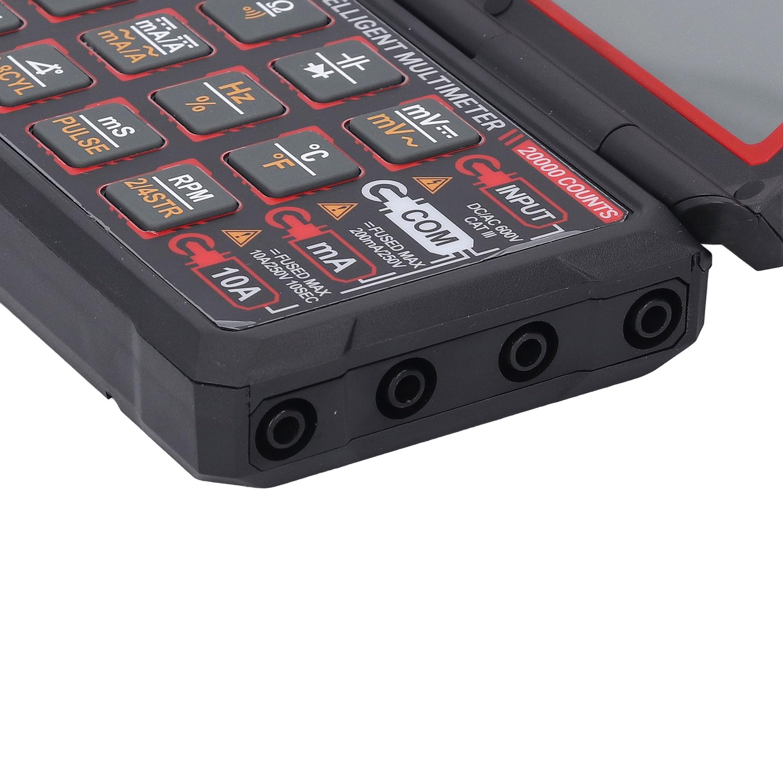 Ejoyous Multímetro Digital ABS Multímetro de Reparación de Automóviles con Probador de Voltaje NCV RPM y Medición de ángulo de Permanencia USB Recargable para Mantenimiento de Automóviles y
