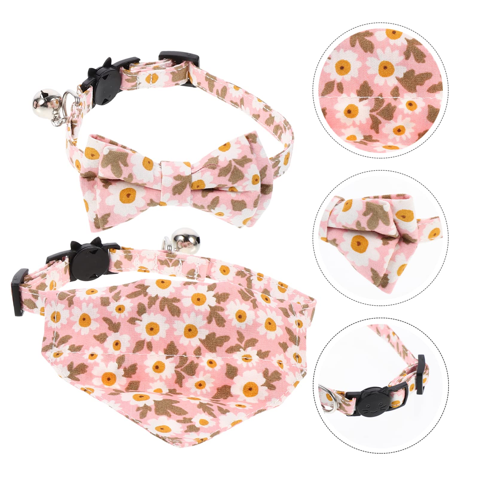 POPETPOP 3 Set Di Collare Per Gatti Chic Per Gatti Triangolo Sciarpa Accessori Per Animali Domestici Per Feste Di Compleanno Di Natale 2 Pezzi * 3