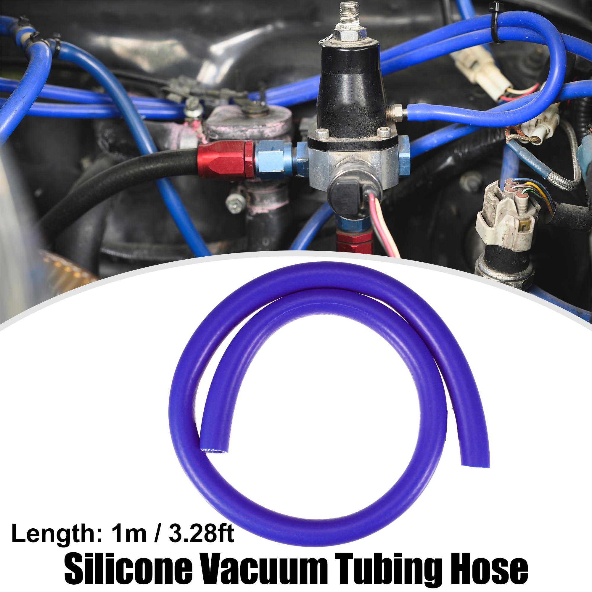 QUARKZMAN Macchina Silicone Vuoto Tubi Tubo Linea Blu ID 16mm 3.28ft Lunghezza