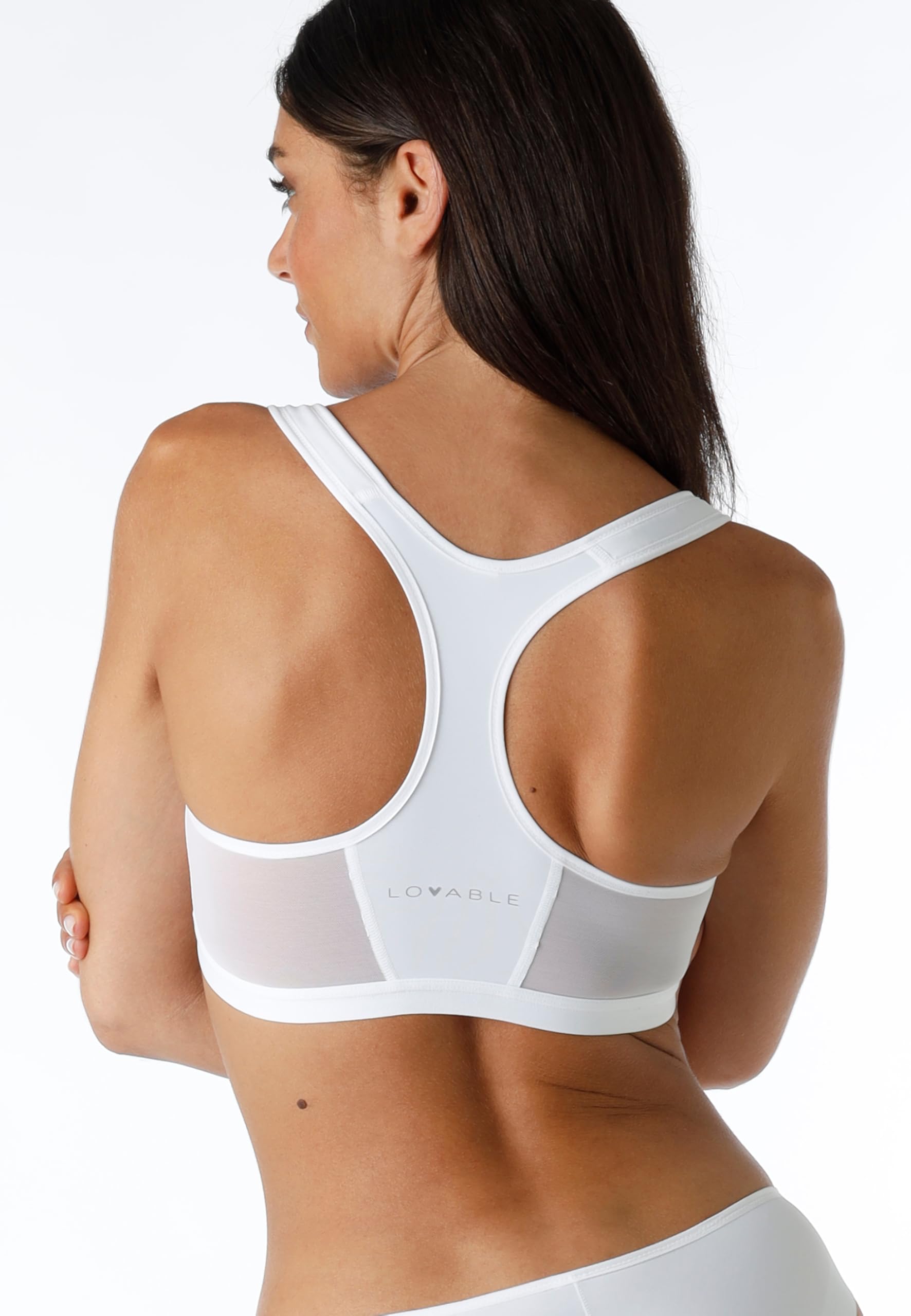 Lovable Sportivo Alto Impatto, Allacciatura Frontale, Microfibra Tecnica E Cotone Interno, T-Back, Sostegno, Active Comfort Reggiseno Donna