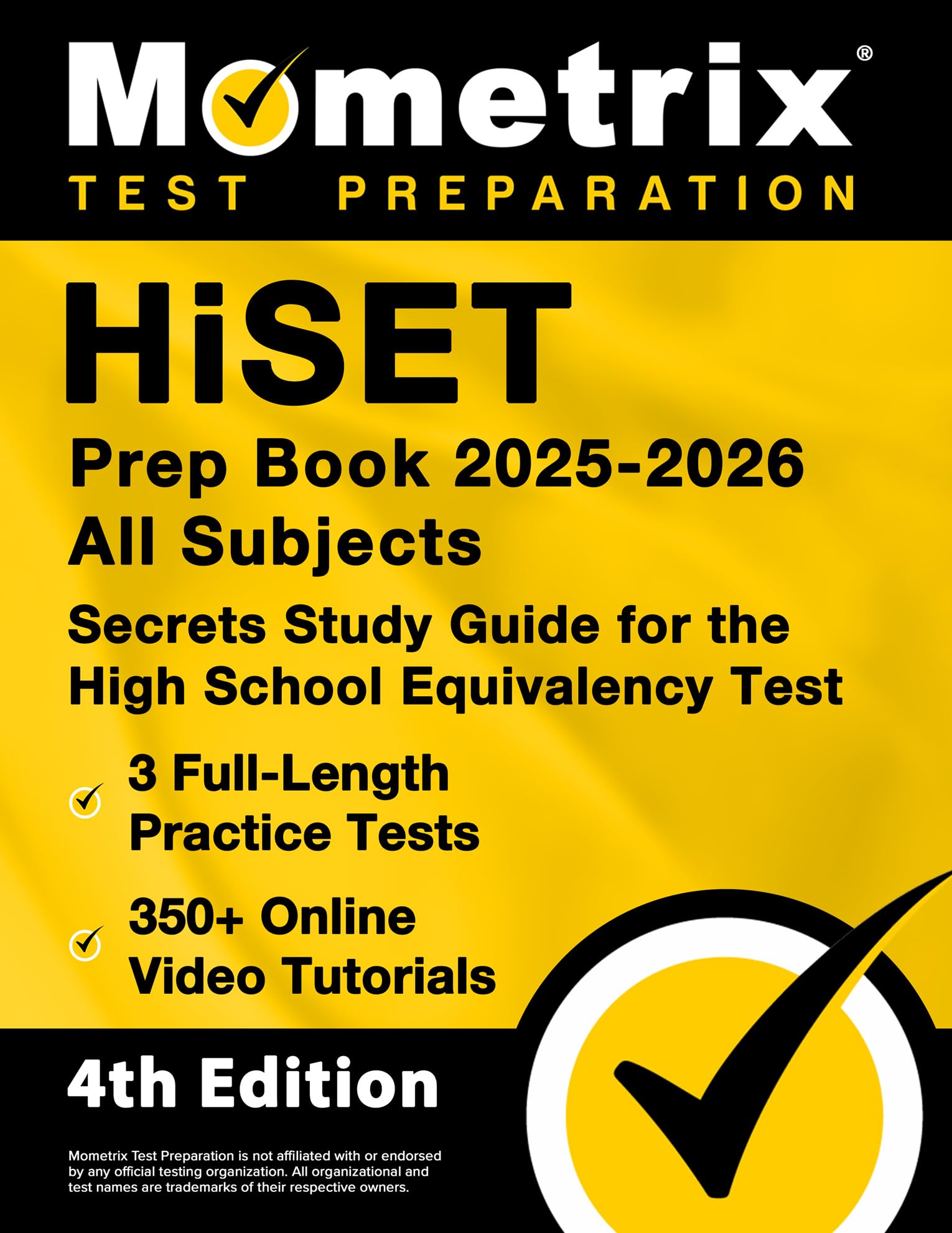 HiSET Prep Book 2025-2026 All Subjects - 3 Full-Length Practice Exams ...