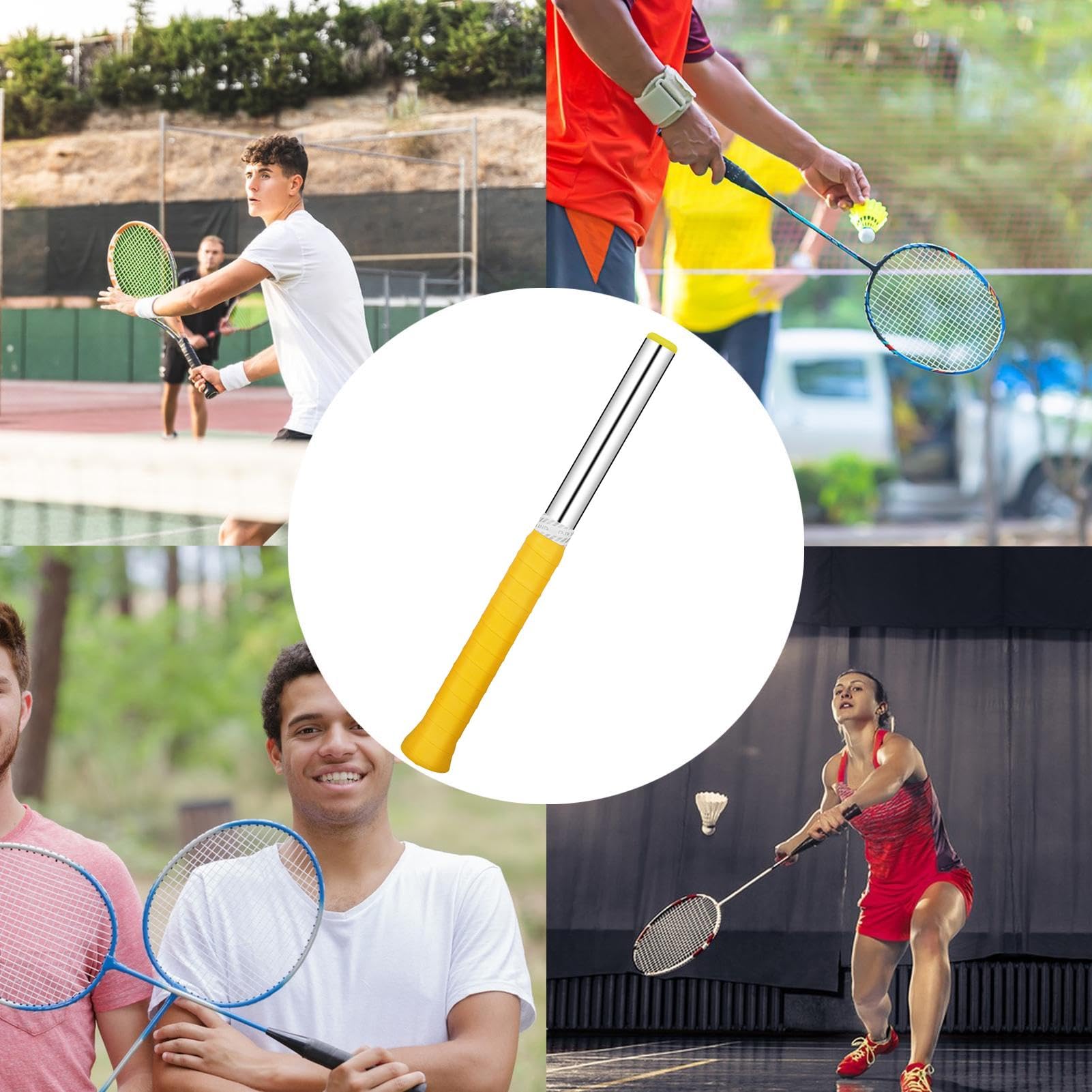 Badminton Swing Trainer | Strumento di allenamento per badminton con suono | Accessori da badminton, strumento di pratica per principianti e professionisti, migliora l'oscillazione e la precisione