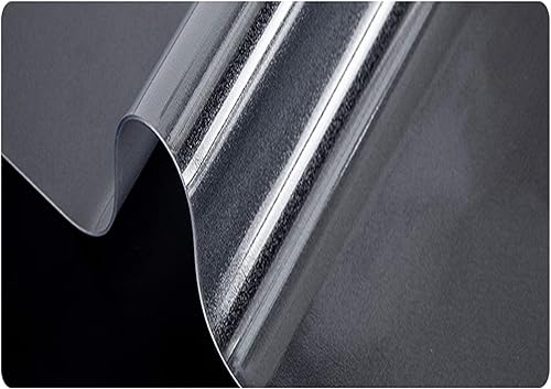 Miniatura 8 de Protector de mesa transparente rectangular mate de 0.059 pulgadas, protector de mesa de PVC, impermeable, para mesa de comedor, mesa de comedor,