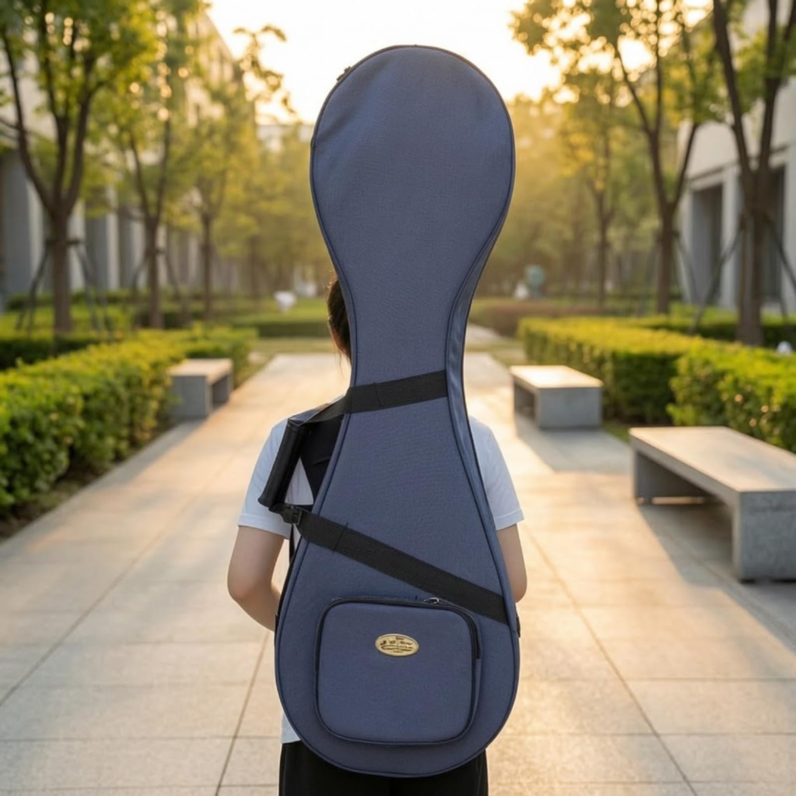 Tasche mit Außentasche strapazifähig Tasche wassabweisend Instrumententasche für Musik, Schül