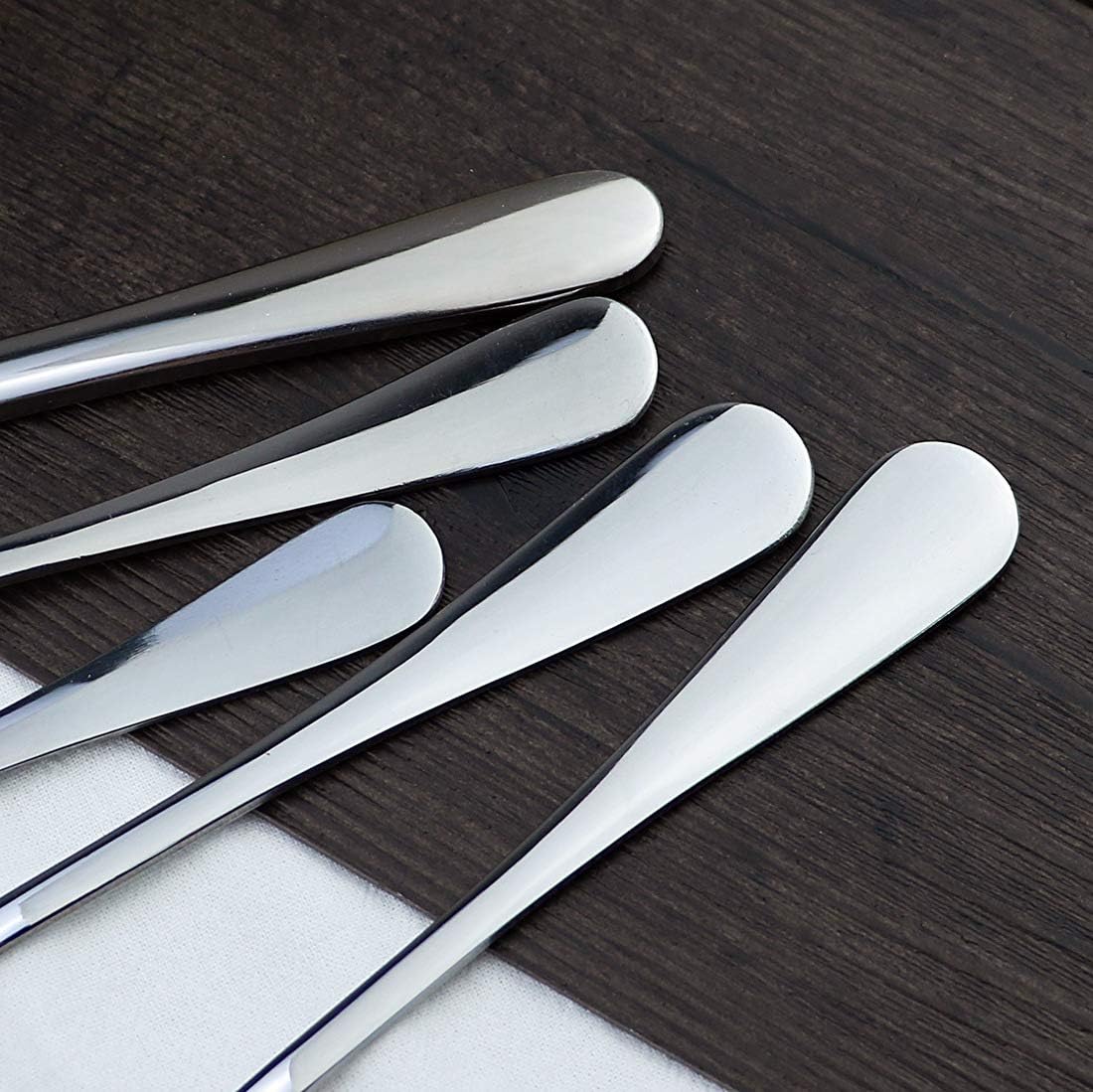 Silverware Set for 12 Durable Stainless Steel Flatware Set 60 Piece Modern Cutlery Tableware Utensils Mirror Polished Knives Forks and Spoons Set for Home Kitchen Restaurant Wedding