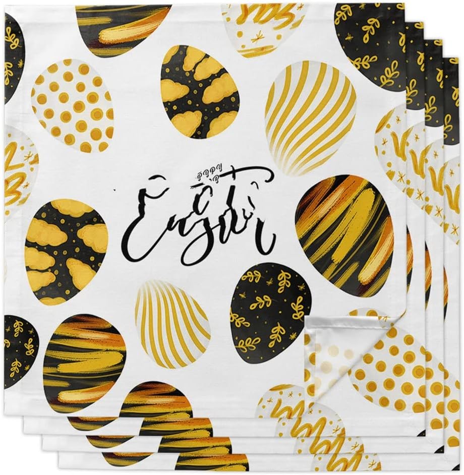 Easter Egg Texture Table Napkin Set Wedding Party Cloth Festival Decor Napkins Tea Towel