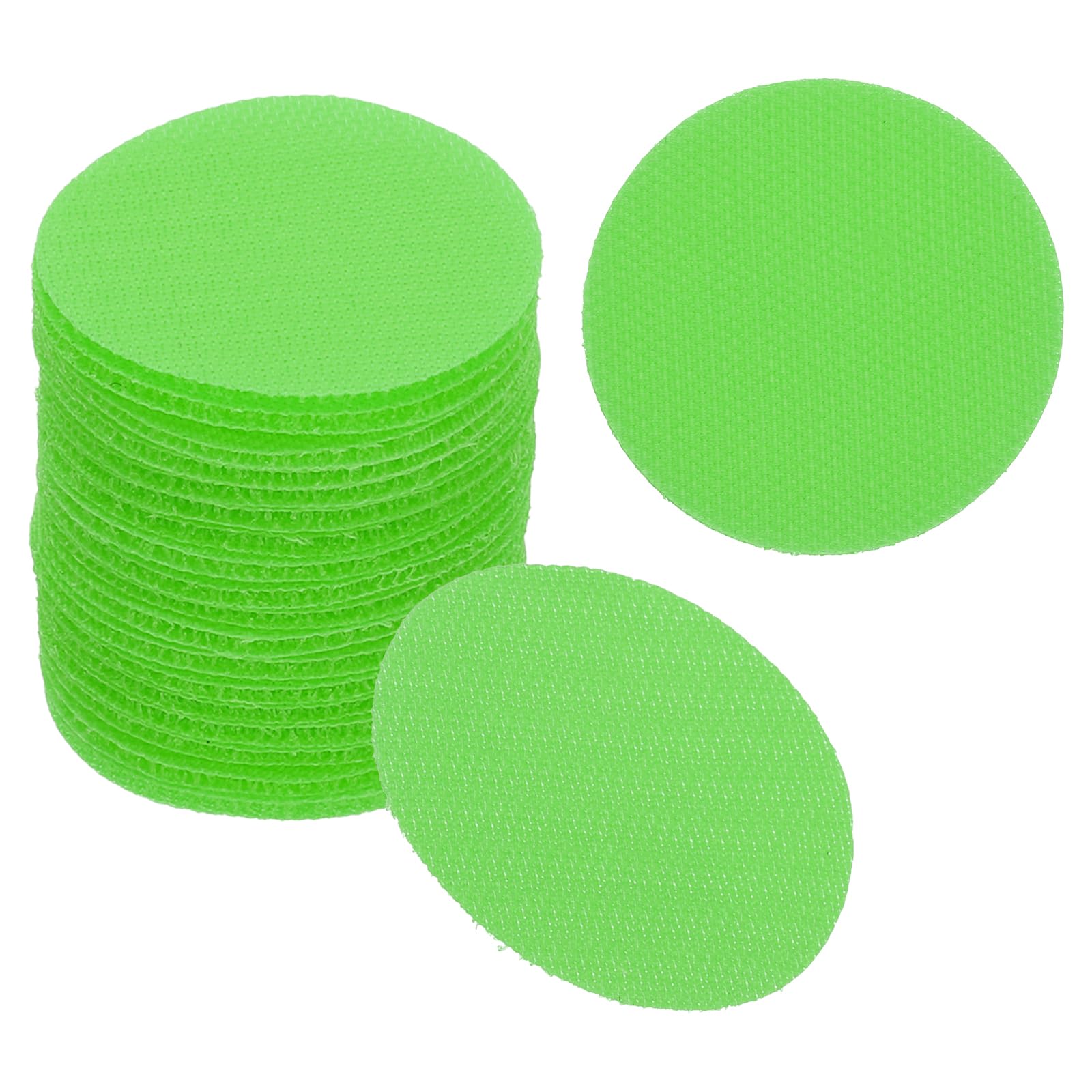 PATIKIL 2" Carpet Spot Markers, 35Pcs Circle Dot Markers Hook and Loop Carpet Spots for Decoration Elementary Preschool Teacher Green