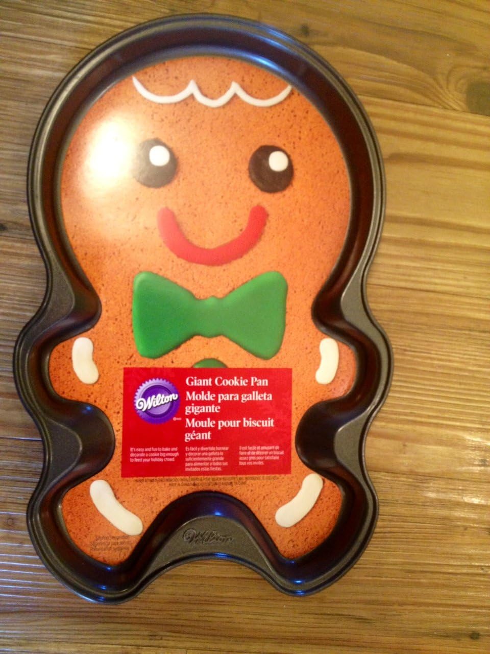 Wilton Giant Cookie Pan Gingerbread Boy Home & Kitchen