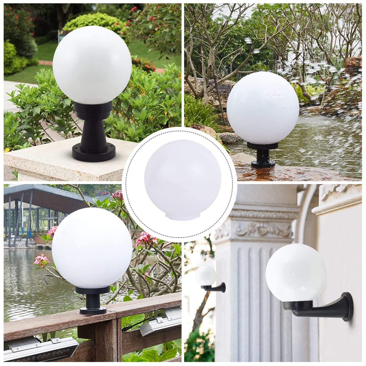 LABRIMP Pantallas Pantalla De Lámpara Calle Universidad Iluminación Superior Acrílico Cm/Decoraciones De Oficina Decoración Cúpula Colgante Cm Pantalla De Tulipa Bola De Cristal