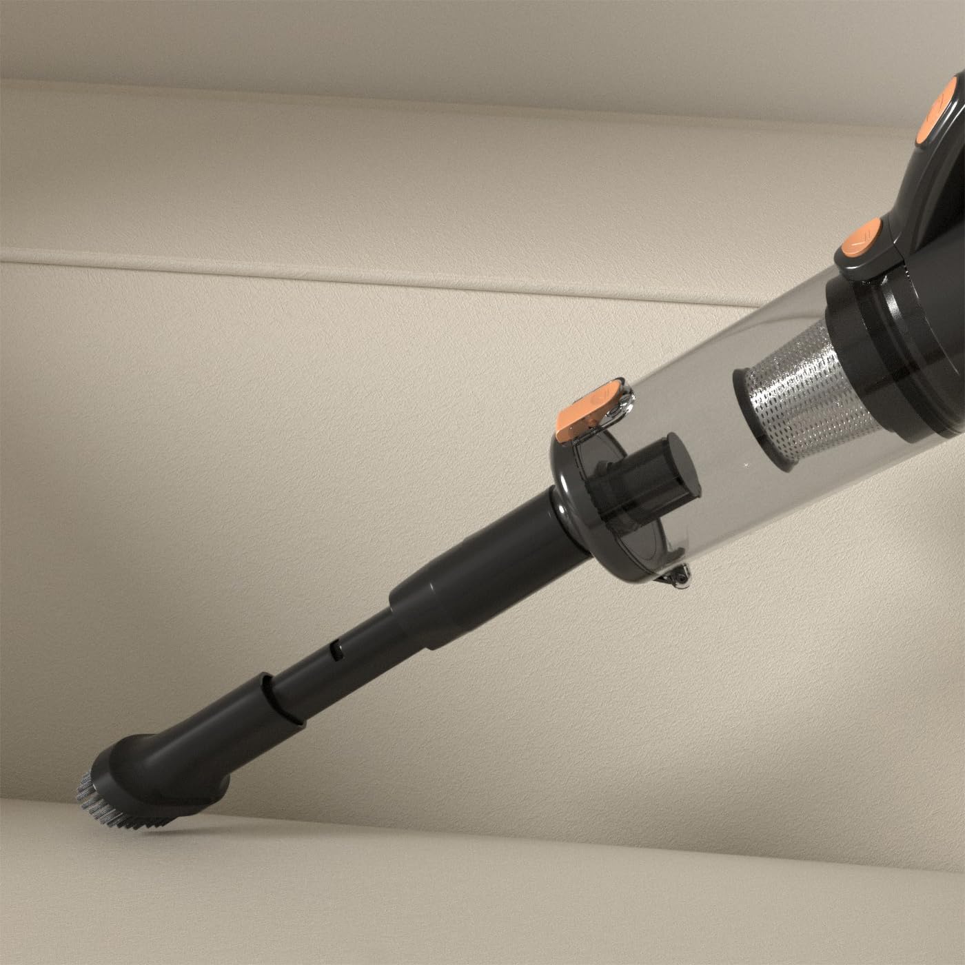 Aspirateur Balai avec Fil, aspirateur Balai et à Main 2 en 1, aspirateur sans Sac, HEPA Filtre, Moteur ECO, léger