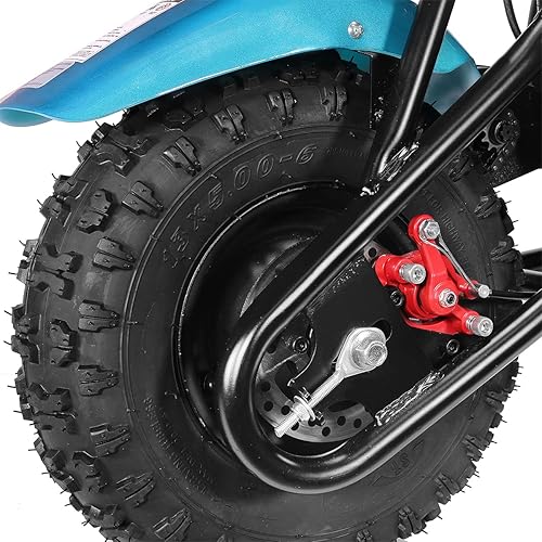 Miniatura 4 de XtremepowerUS Mini Dirt Bike 40CC 4 tiempos a gasolina Mini bicicleta todoterreno para motocicleta, hoyo, color menta