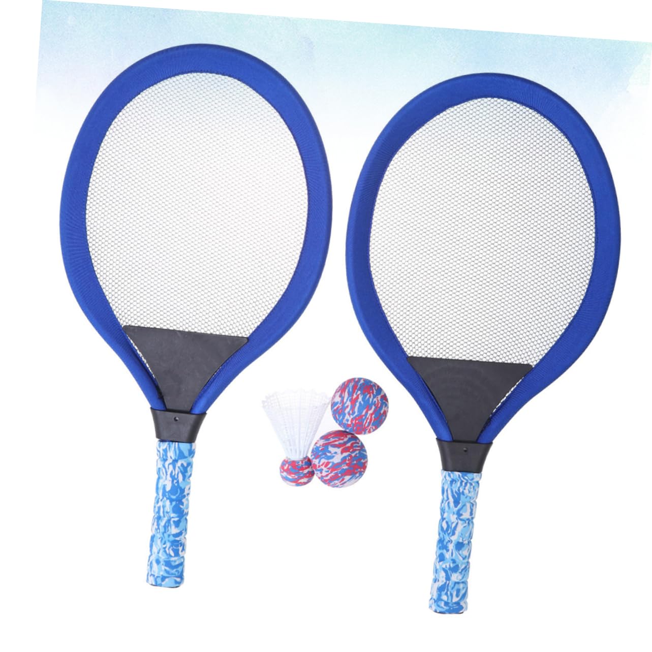 Parliky Boys and Girls Tennis Racket Set 2 Pack Boys and Girls Sports Beach Tennis Rackets Family Game