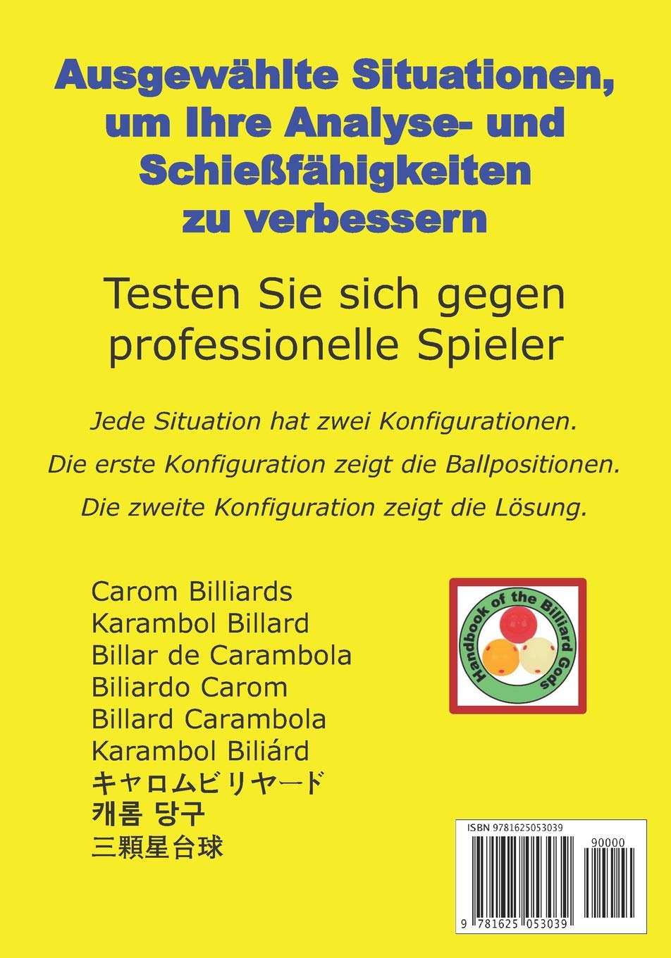 Dreiband billard - Zick-Zack-Muster: Von professionellen Meisterschaftsturnieren (German Edition)
