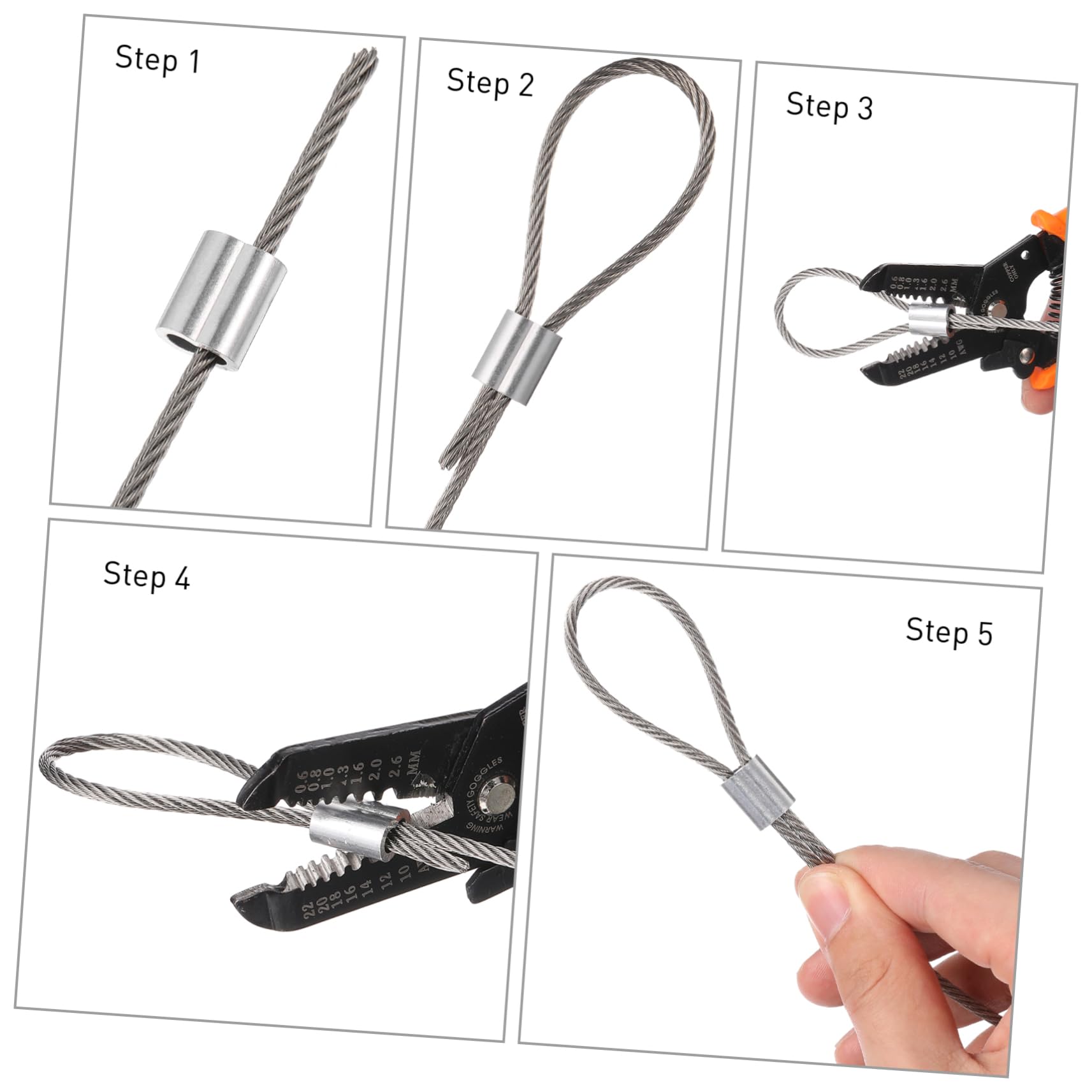 Gatuida Sturdy 304 Stainless Steel Wire Rope 20m Long for Fencing Hanging Craft Projects Cable Railing Kit