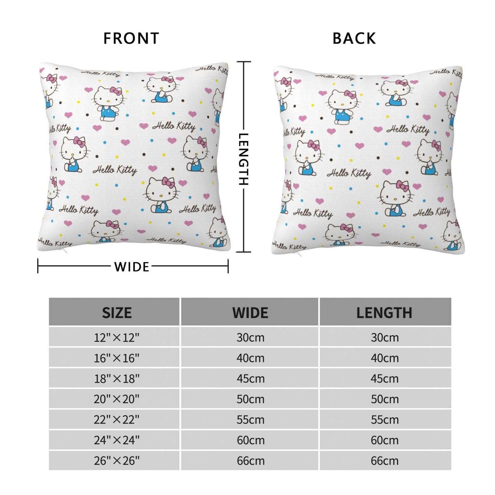 Amazon.co.jp: クッションカバー ハローキティ 座布団カバー 北欧風