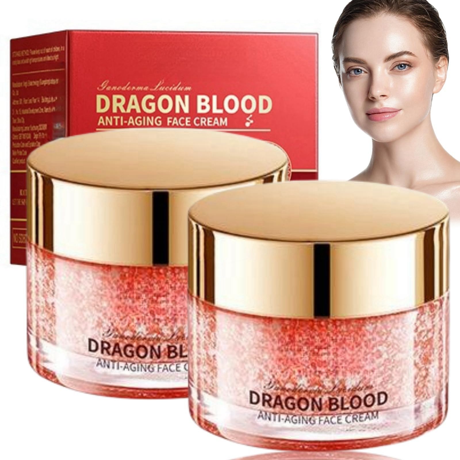 2pcs Dragon Blood Face Cream for women,Retinol Serum for Face,Useful Dragon Blood Serum Face Moisturizer,Retinol Placenta Dragon Blood Cream,Hydrating Anti Wrinkle Face Cream,AntiWrinkle Retinol Serum
