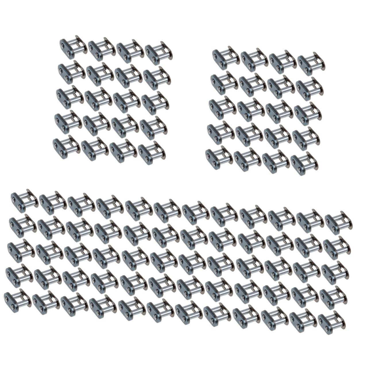 GALPADA 5sets Motorbike Chain Standard Roller Chain Connecting Link Steel Joint for 20pcs*5