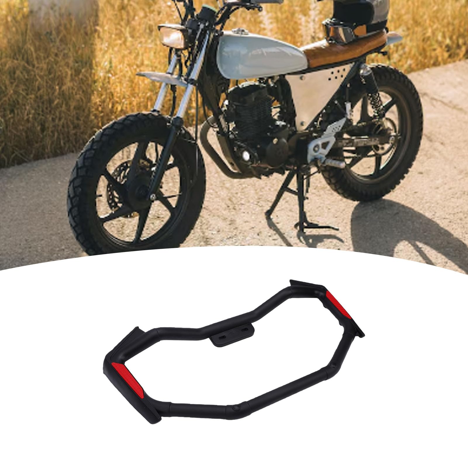 SIXRUN Osłona Silnika Zestaw Zderzaków Autostradowych Metalowa Rama Zderzaka Motocykla z 12 Akcesoriami Uniwersalne Zabezpieczenie Przed Upadkiem dla Osób Dojeżdżających do Pracy Po Autostradzie i do