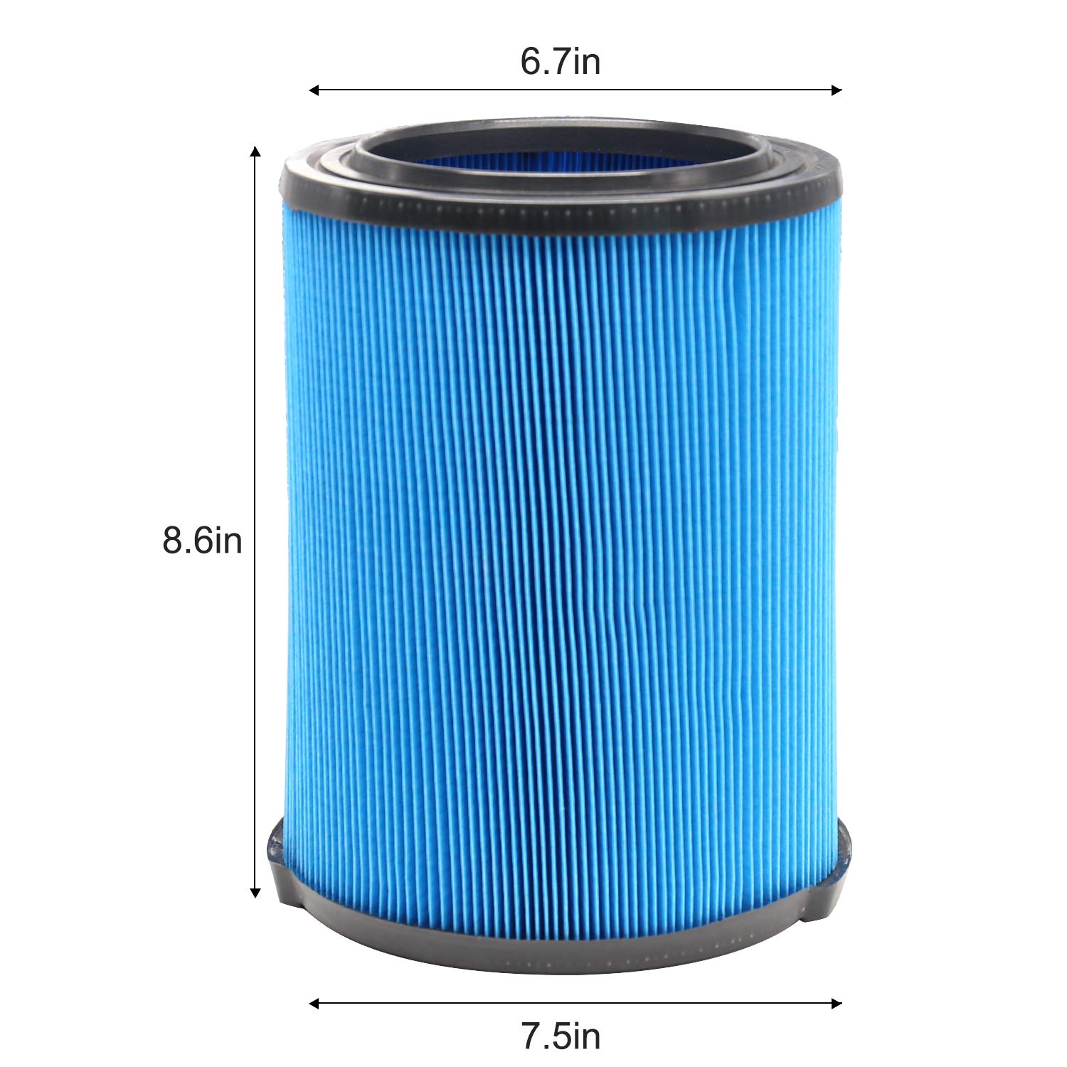 Condition photo showing New/Like New for 2 pack 3-layer vf5000 replacement filter for ridgid 5-20 gallon wet dry vacuums, fits rv2400a rv2400hf rv2600b wd06700 wd0671 wd0671ex0 wd0970 wd09700 wd0970ex0 wd0970m0 wd1270 wd1450 wd1680 wd1851