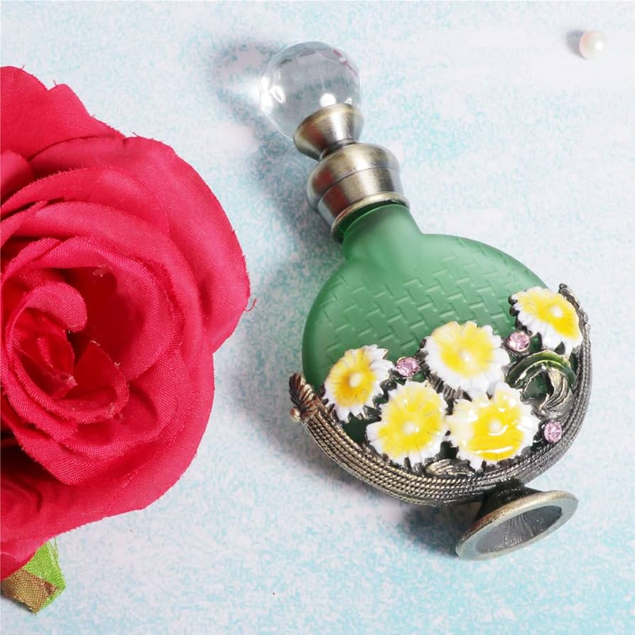 Amazon.co.jp: Waltz&Fきいろ小さい花クリスタル復古香水瓶